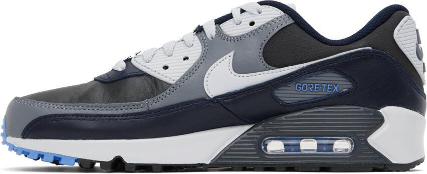 Nike Black  Gray Air Max 90 GTX Sneakers - Picture 3