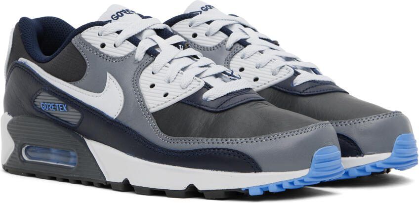 Nike Black  Gray Air Max 90 GTX Sneakers - Picture 2