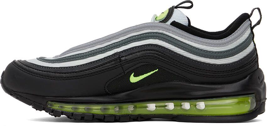 Nike Black  Gray Air Max 97 Sneakers - Picture 3