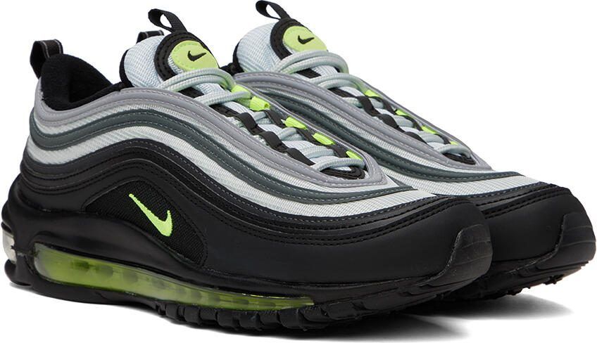 Nike Black  Gray Air Max 97 Sneakers - Picture 2