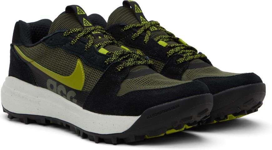 Nike Black  Green ACG Lowcate Sneakers - Picture 2