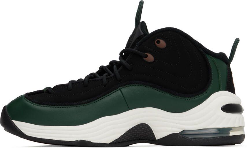 Nike Black  Green Air Penny II Sneakers - Picture 3