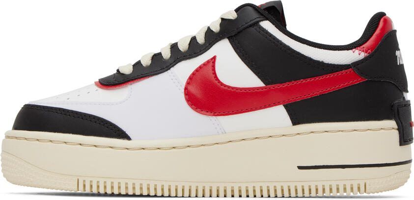 Nike Black  Red Air Force 1 Shadow Sneakers - Picture 3