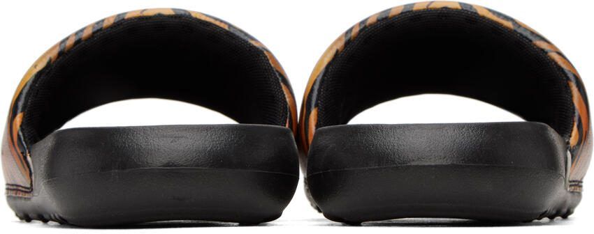 Nike Black  Tan Victori One Slides