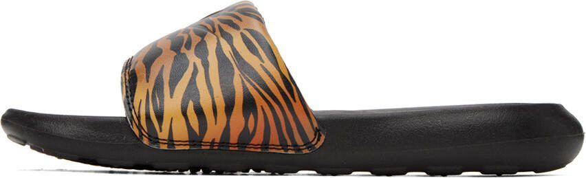 Nike Black  Tan Victori One Slides - Picture 4