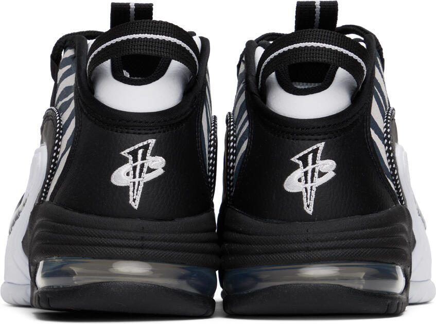 Nike Black  White Air Max Penny Sneakers - Picture 5
