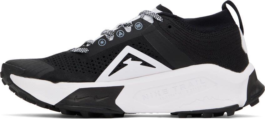 Nike Black  White ZoomX Zegama Trail Sneakers - Picture 3