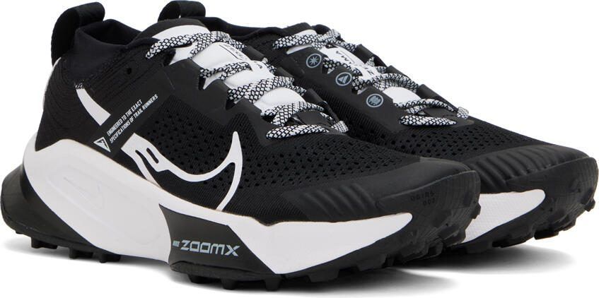 Nike Black  White ZoomX Zegama Trail Sneakers - Picture 2