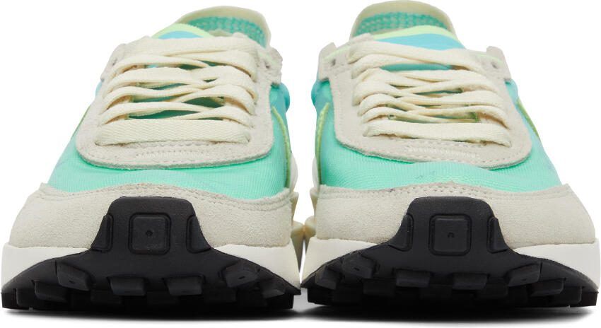Nike Blue  Green Waffle One Sneakers - Picture 3