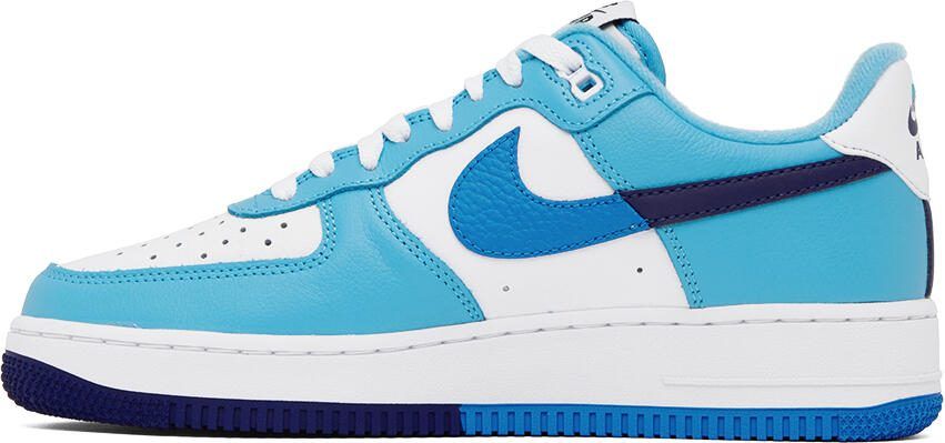Nike Blue  White Air Force 1 '07 LV8 Sneakers - Picture 3