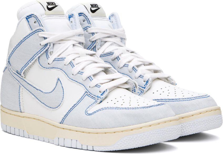 Nike Blue  White Dunk High 85 Sneakers - Picture 2