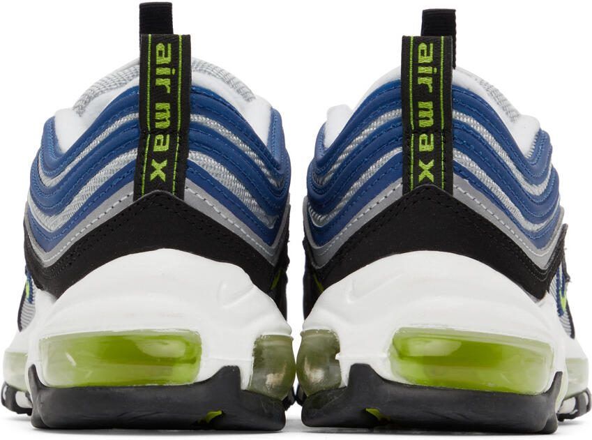 Nike Blue  Yellow Air Max 97 Sneakers