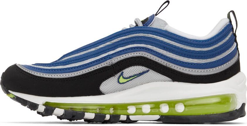 Nike Blue  Yellow Air Max 97 Sneakers - Picture 3