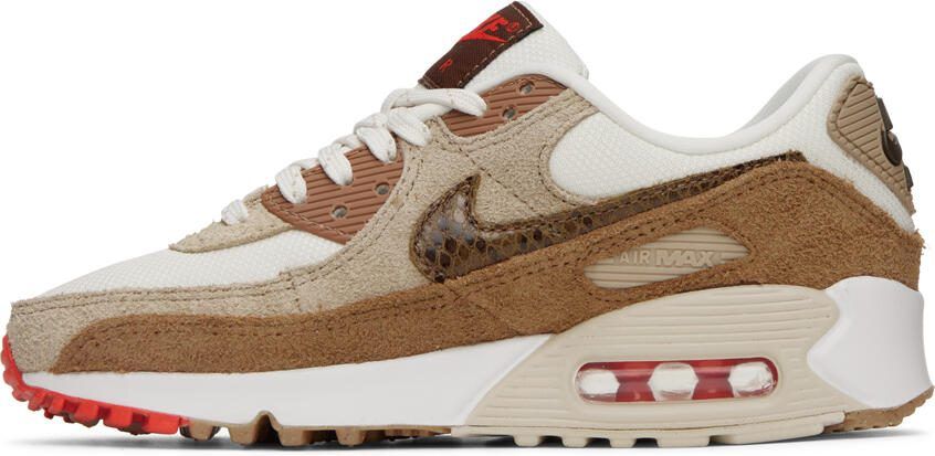 Nike Brown  Off-White Air Max 90 Sneakers - Picture 3