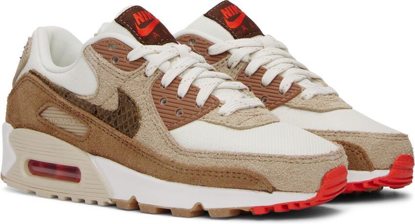 Nike Brown  Off-White Air Max 90 Sneakers - Picture 2
