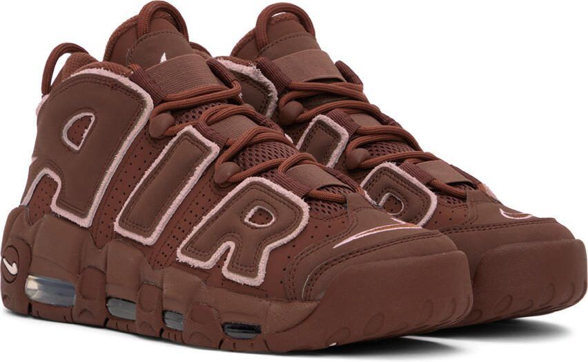 Nike Burgundy  Pink Air More Uptempo '96 Sneakers - Picture 2