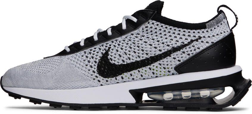 Nike Gray Air Max Flynit Racer Sneakers - Picture 3