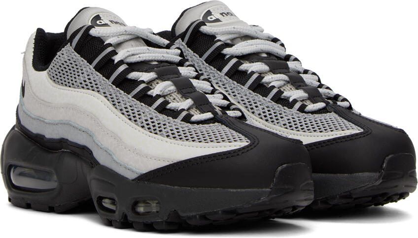 Nike Gray  Black Air Max 95 LX Sneakers - Picture 2