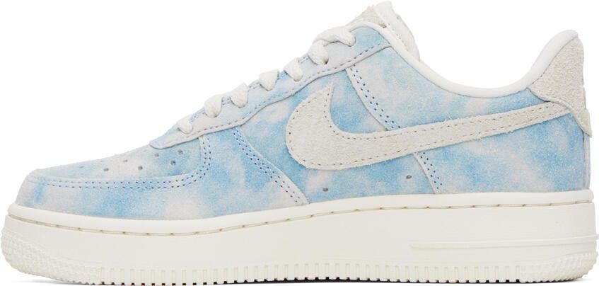 Nike Gray  Blue Air Force 1 '07 SE Sneakers - Picture 3