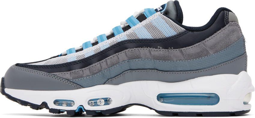 Nike Gray  Navy Air Max 95 Sneakers - Picture 3