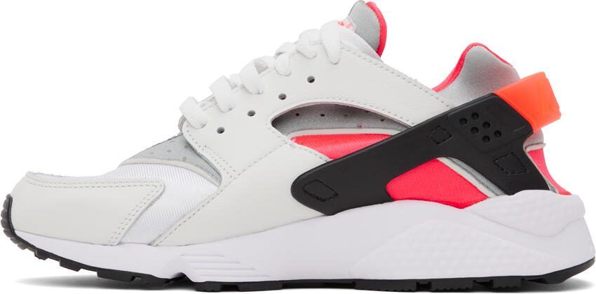 Nike Gray  Red Air Huarache Sneakers - Picture 3