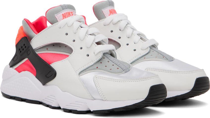 Nike Gray  Red Air Huarache Sneakers - Picture 2