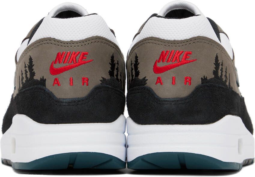 Nike Gray  White Air Max 1 Premium Sneakers