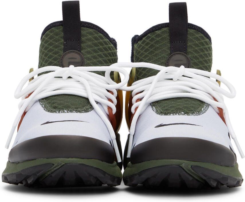 Nike Green  Grey Air Presto Mid Sneakers - Picture 2