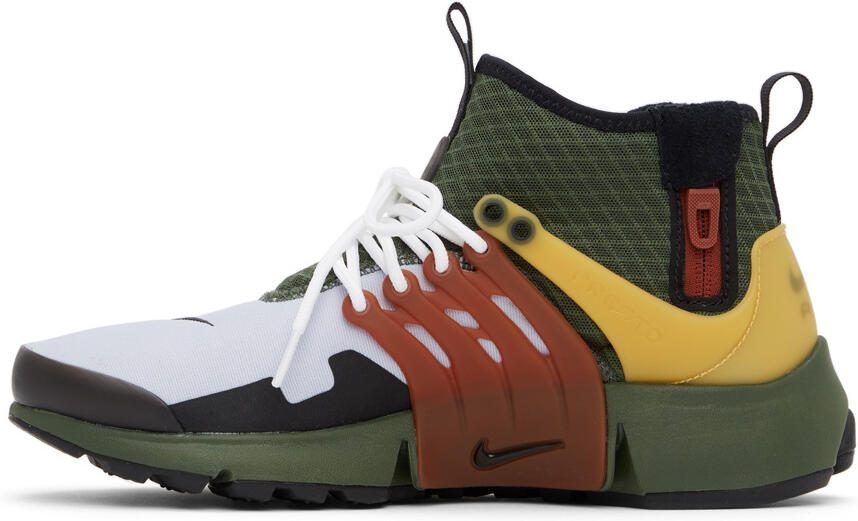 Nike Green  Grey Air Presto Mid Sneakers - Picture 4