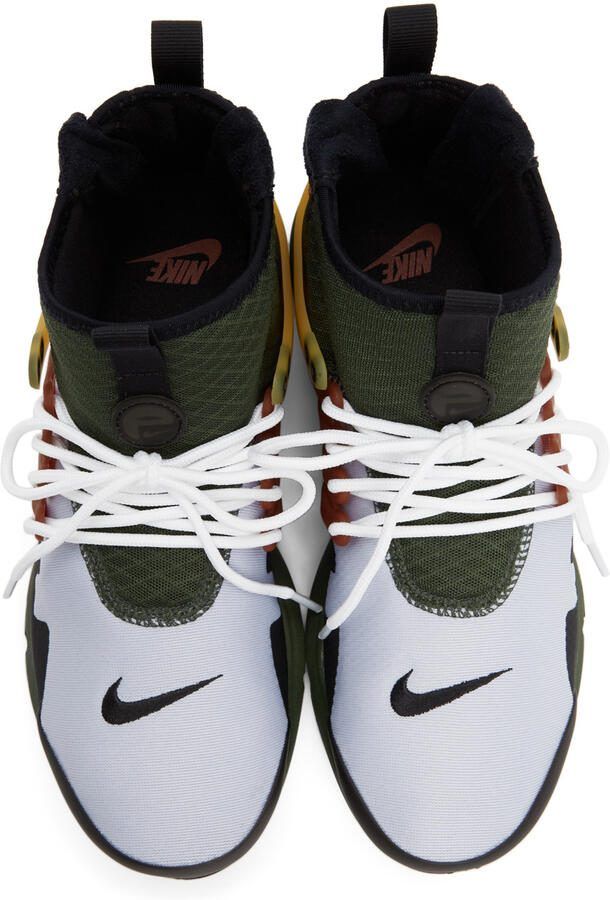 Nike Green  Grey Air Presto Mid Sneakers - Picture 3