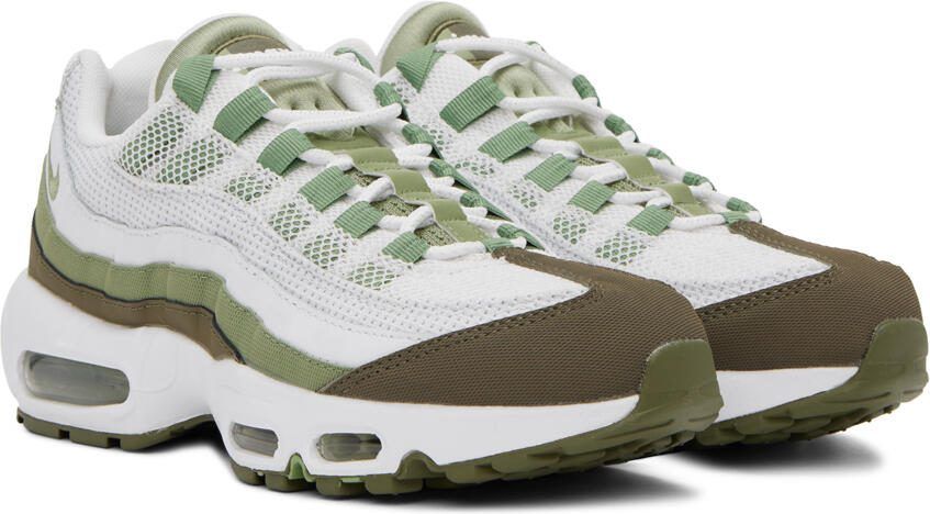 Nike Green  White Air Max 95 Sneakers - Picture 2