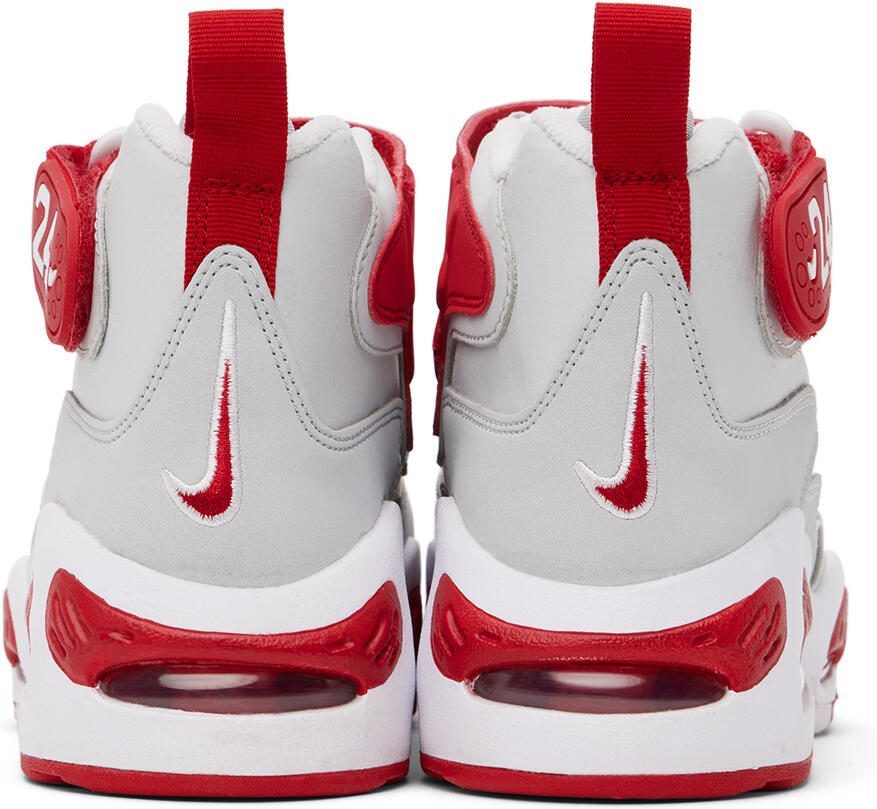 Nike Kids Gray  Red Air Griffey Max 1 Big Kids Sneakers