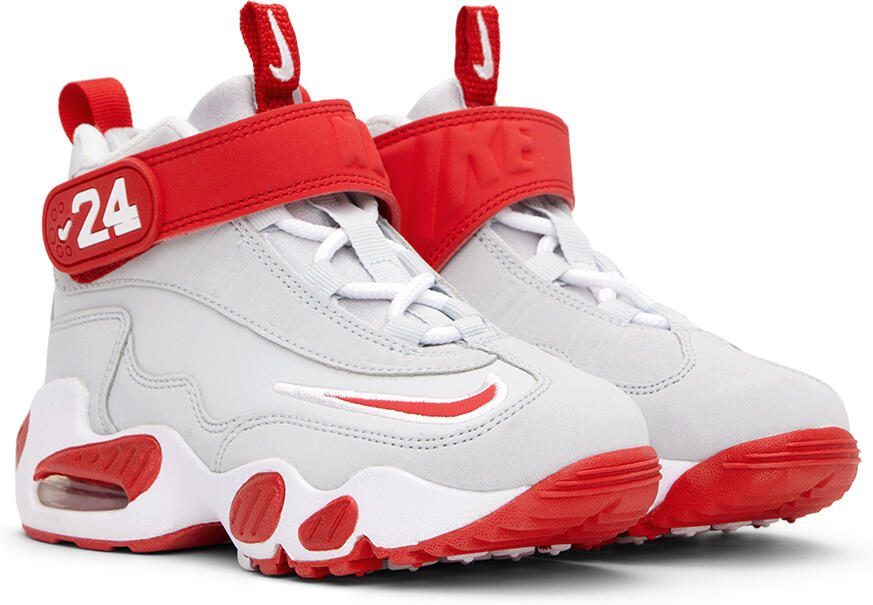 Nike Kids Gray  Red Air Griffey Max 1 Little Kids Sneakers - Picture 2
