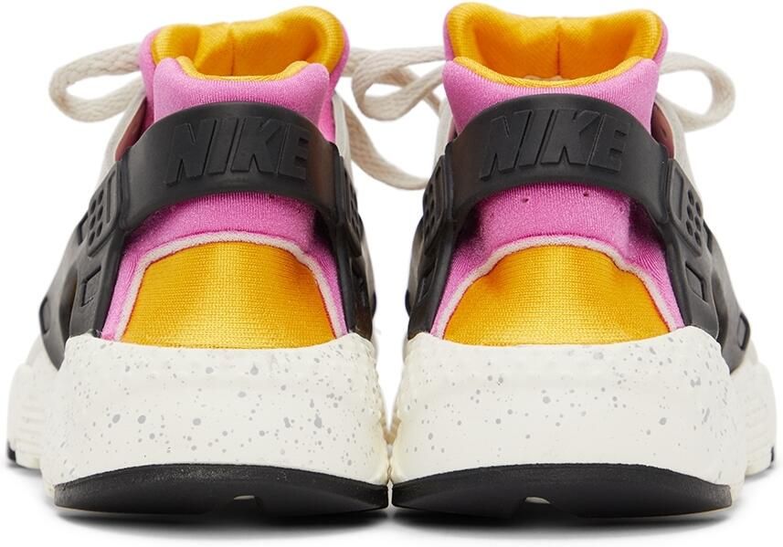 Nike Kids Grey  Pink Huarache Run Big Kids Sneakers