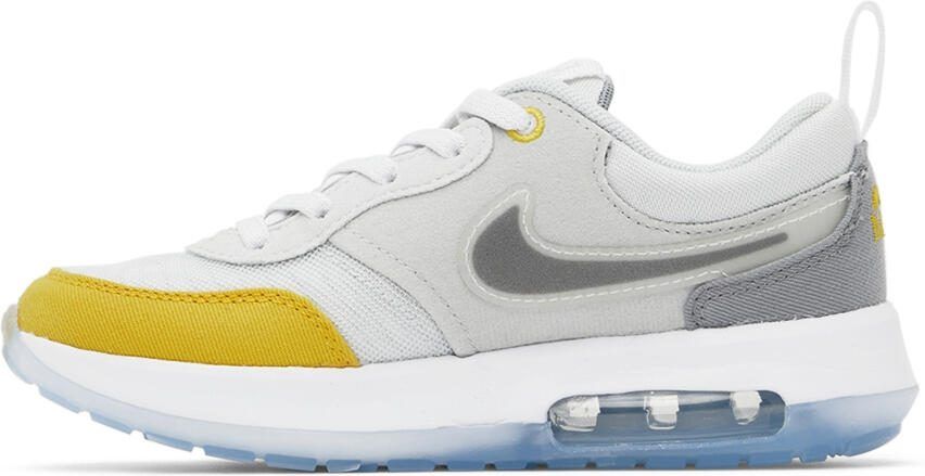Nike Kids Grey  Yellow Air Max Motif Little Kids Sneakers - Picture 2