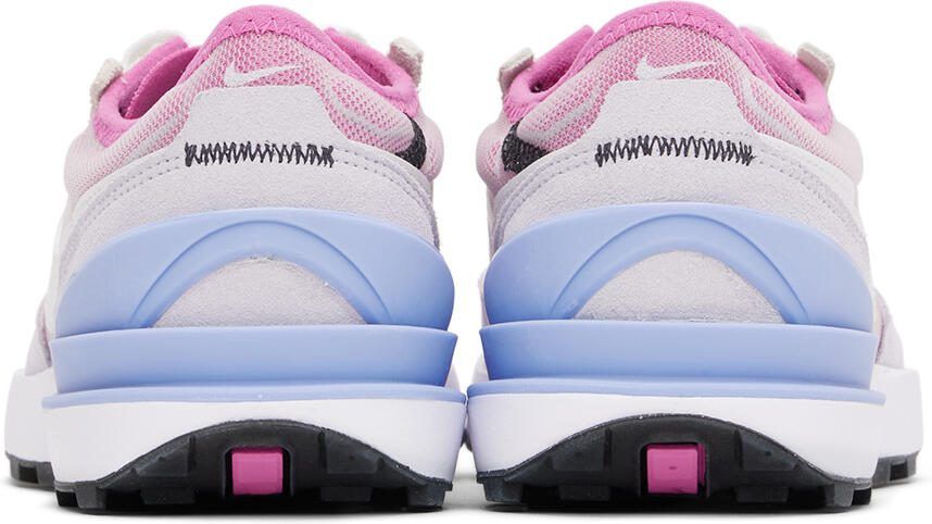 Nike Kids Pink  Gray Waffle One Big Kids Sneakers