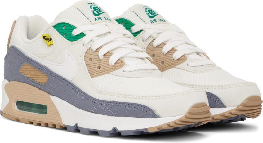 Nike Off-White  Beige Air Max 90 SE Sneakers - Picture 2
