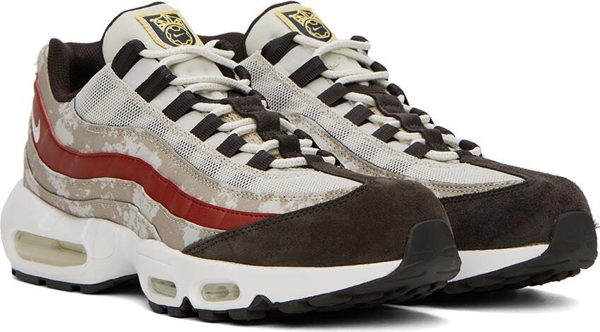 Nike Off-White  Brown Air Max 95 Sneakers - Picture 2