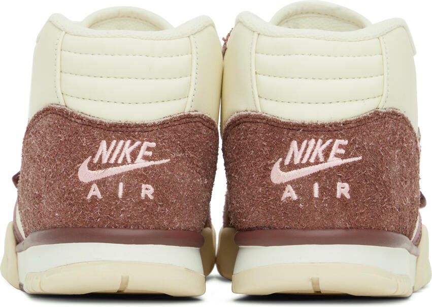 Nike Off-White  Burgundy Air Trainer 1 Sneakers