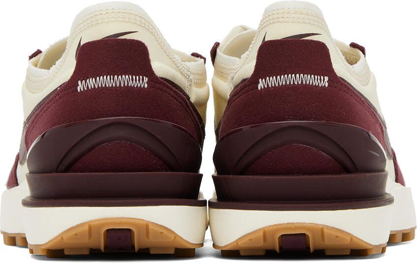 Nike Off-White  Burgundy Waffle One SE Sneakers