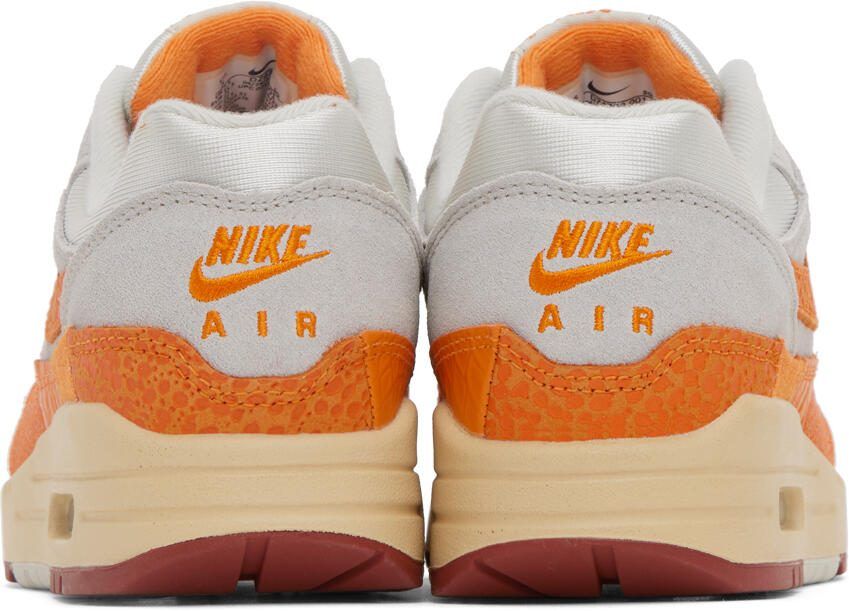 Nike Orange  Gray Air Max 1 Sneakers