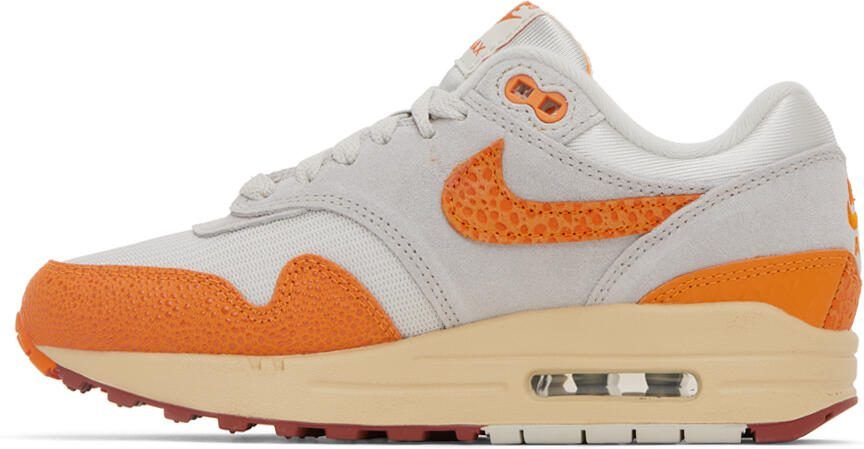 Nike Orange  Gray Air Max 1 Sneakers - Picture 3
