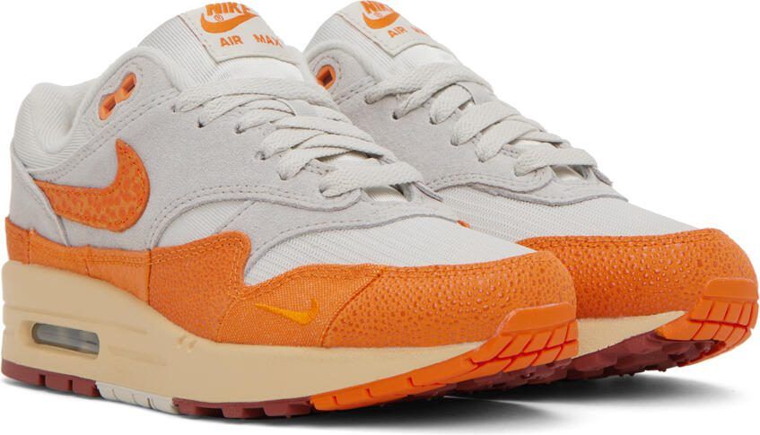 Nike Orange  Gray Air Max 1 Sneakers - Picture 2