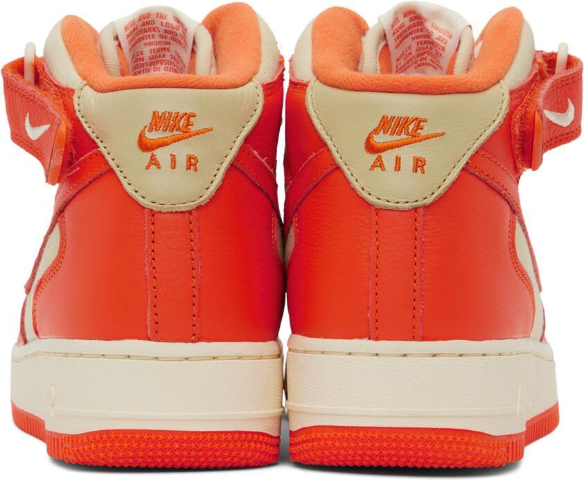 Nike Orange  Khaki Air Force 1 '07 LX NBHD Sneakers