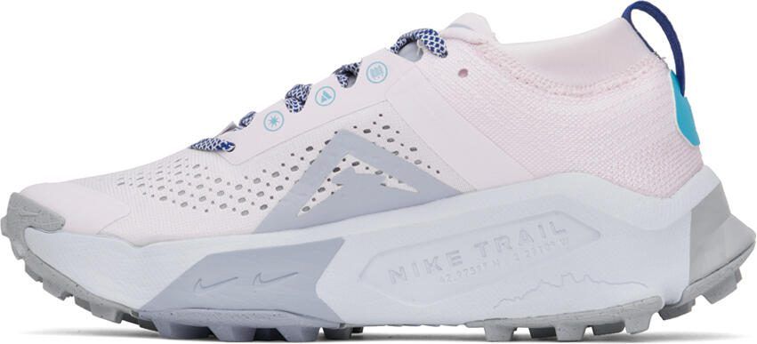 Nike Pink  Blue Zegama Sneakers - Picture 3