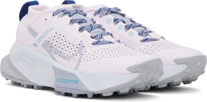 Nike Pink  Blue Zegama Sneakers - Picture 2