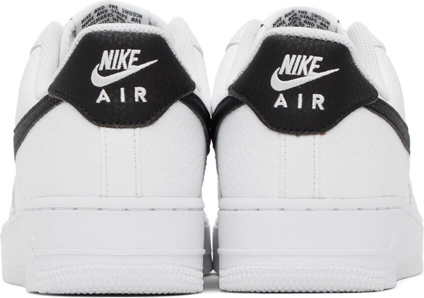 Nike White  Black Air Force 1 '07 Sneakers