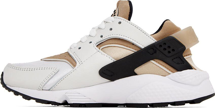 Nike White  Beige Air Huarache Sneakers - Picture 3