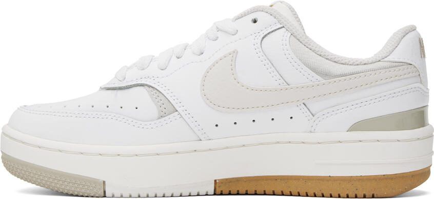Nike White  Beige Gamma Force Sneakers - Picture 3
