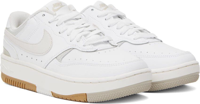 Nike White  Beige Gamma Force Sneakers - Picture 2